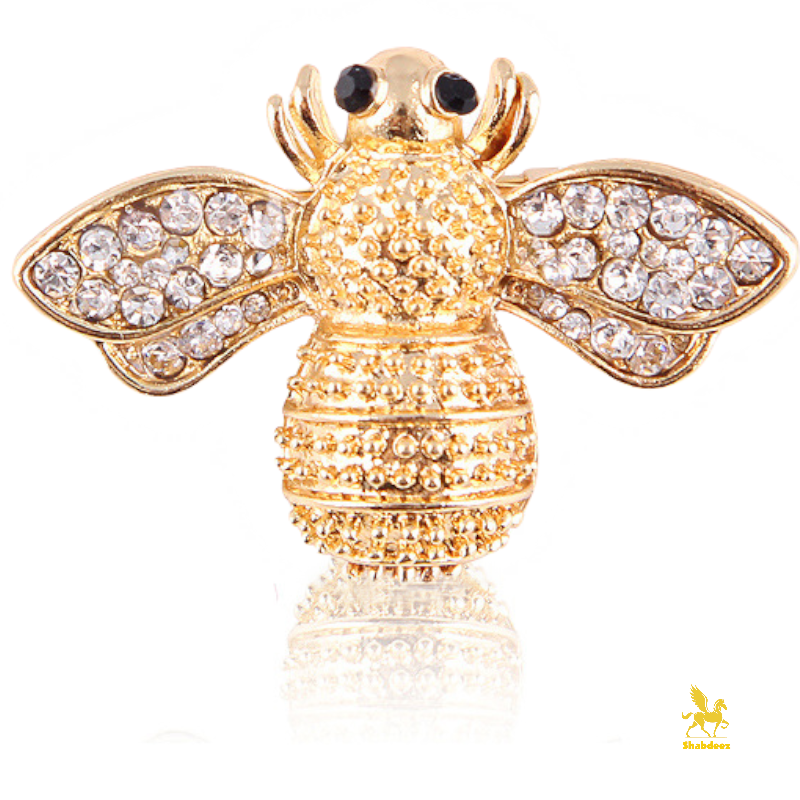 Elegant Bee Rhinestone Pin Brooches