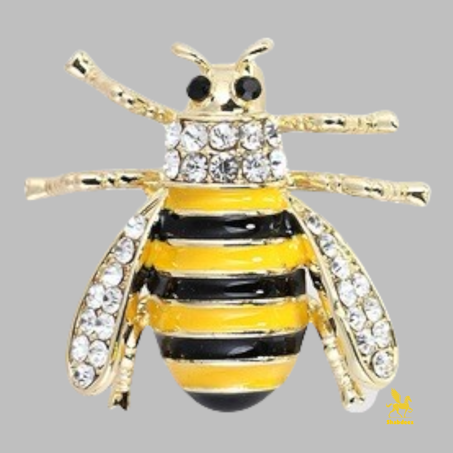 Bee design Rhinestone Pin  Brooches