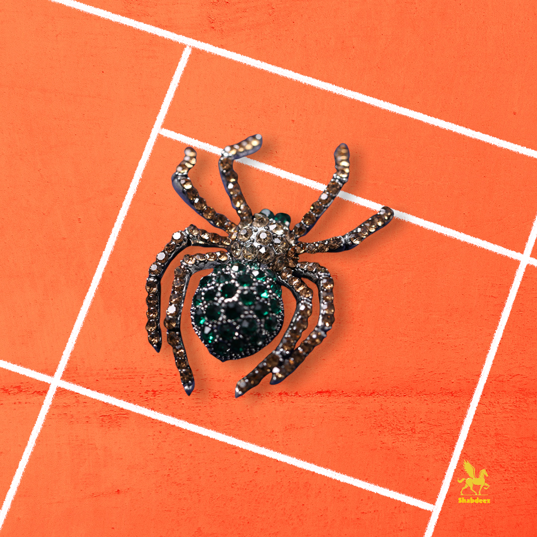 Spider Rhinestone Brooches Pin
